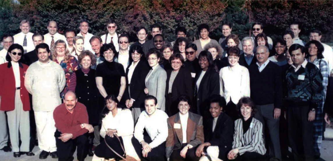 Endo team shortly after executive buyout established the company in 1997